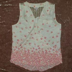 Cross over tank blouse